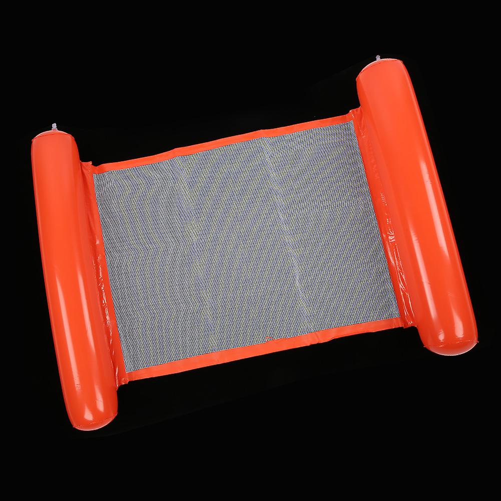 Inflatable Floating Float Bed Larger Thickened Portable Water Hammock Swimming Pool Lounge Chair Photo Summer Women Menorange