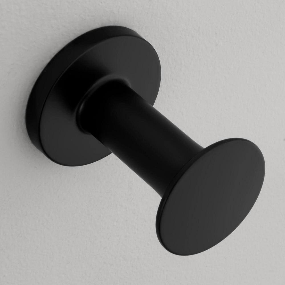 Glacier Bay Lucien Robe Hook in Matte Black BTH-003-105