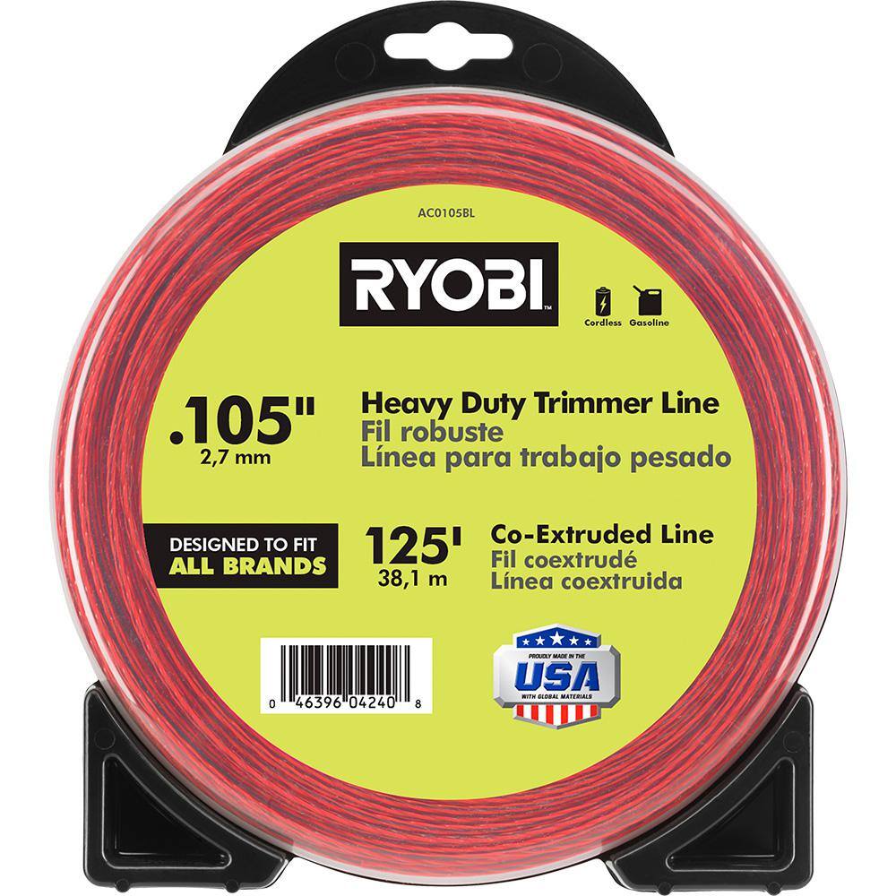 RYOBI 0.105 in. Premium Spiral Bulk Line AC0105BL