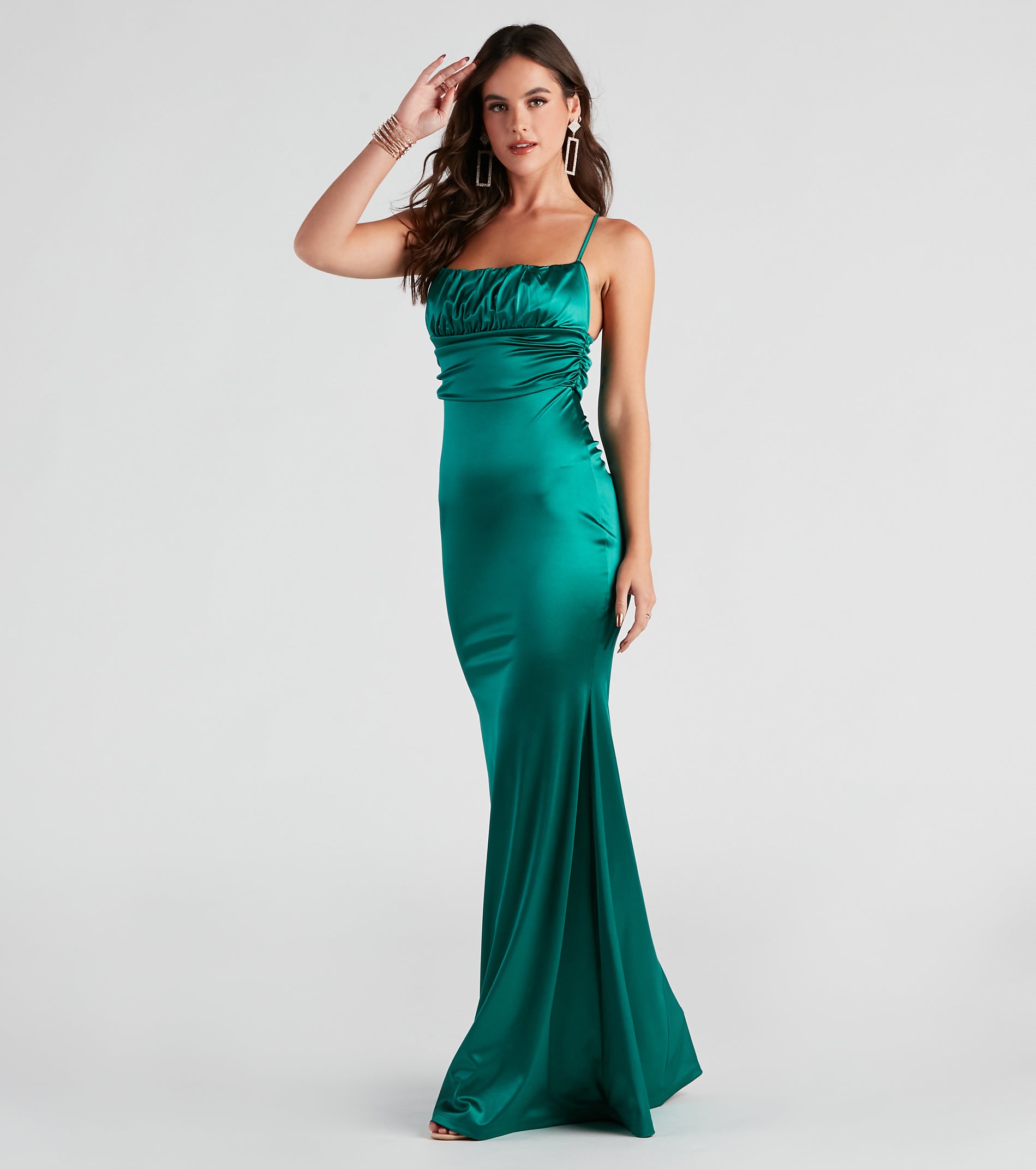 Eva Formal Satin Mermaid Dress