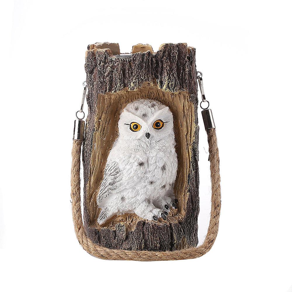 Outdoor garden solar powered decorative owl light