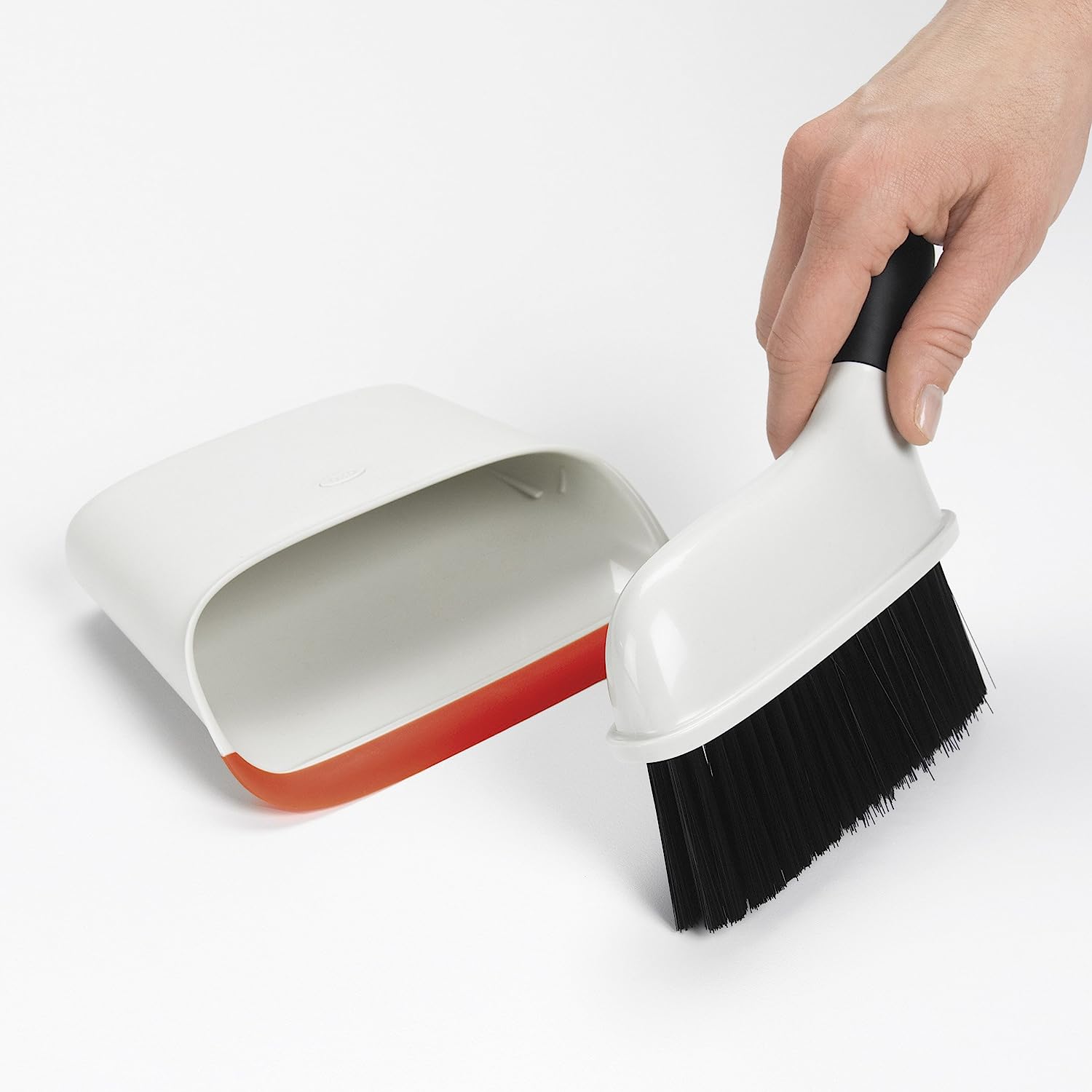 OXO Good Grips Dustpan and Brush Set, White