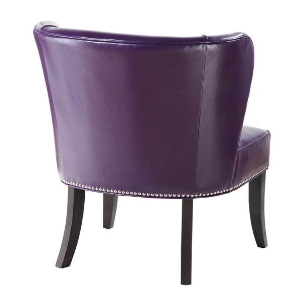 Madison Park Sheldon Purple Armless Accent Chair