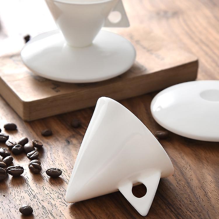 Light Luxury Cone Type Cup Ceramic Coffee Mug And Saucer Sets