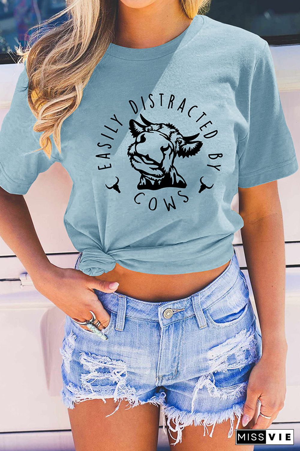 Easily Distracted By Cows Graphic Tee