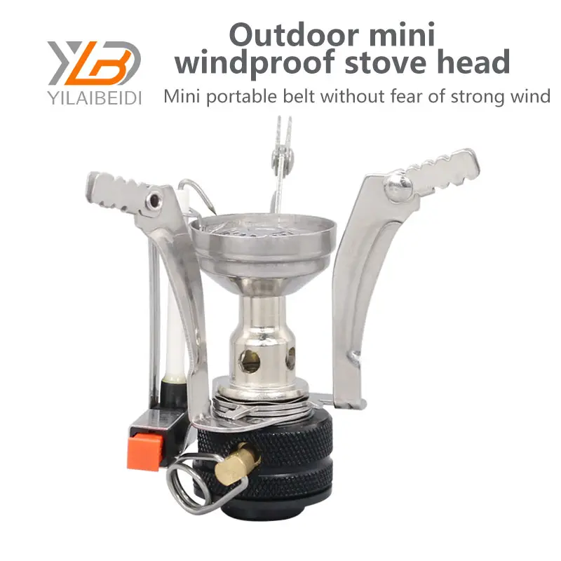 Yilaibeidi Outdoor mini windproof stove furnace end Outdoor camping  mountaineering and outdoor life  durable  high power