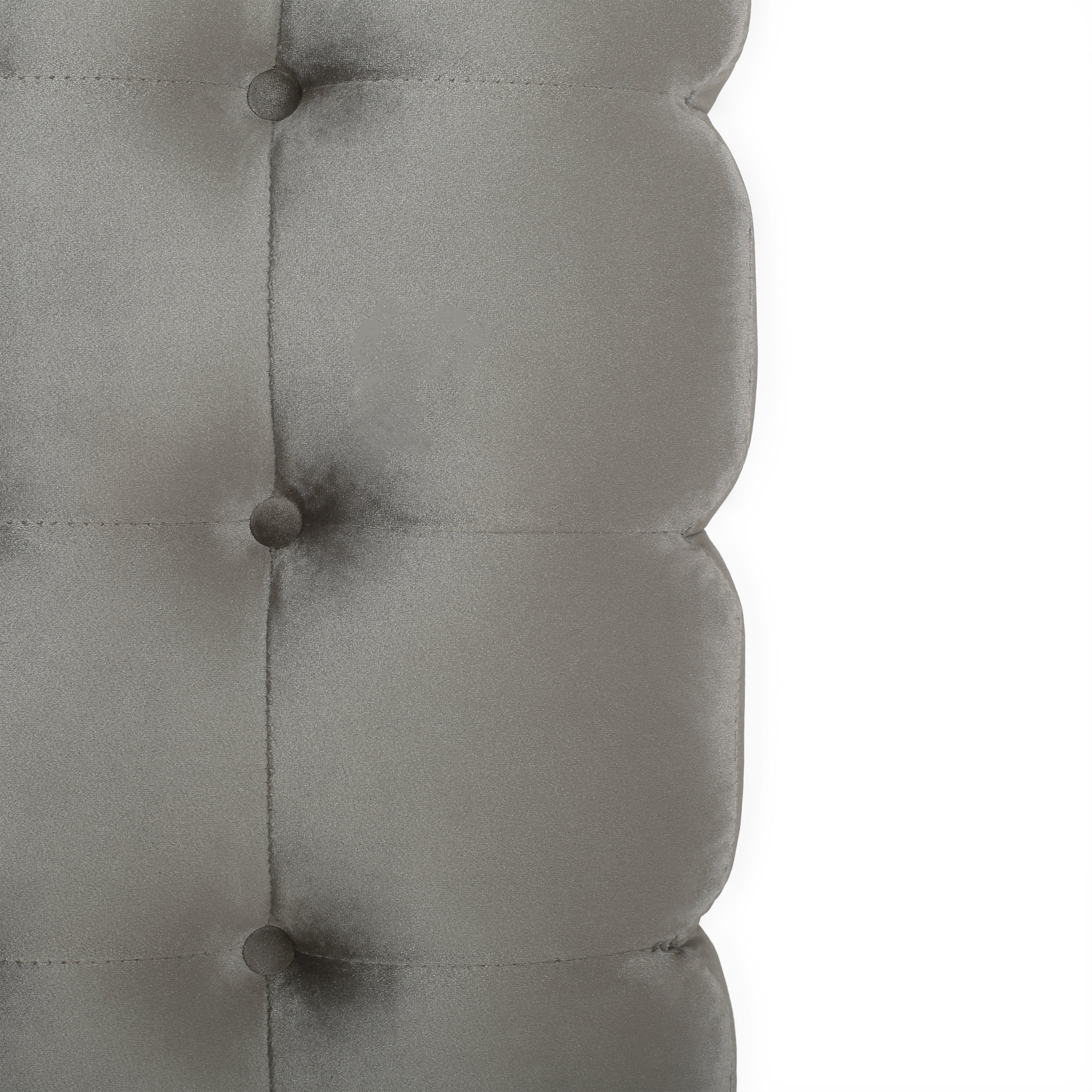 Fairfax Modern Glam Velvet Tufted Ottoman