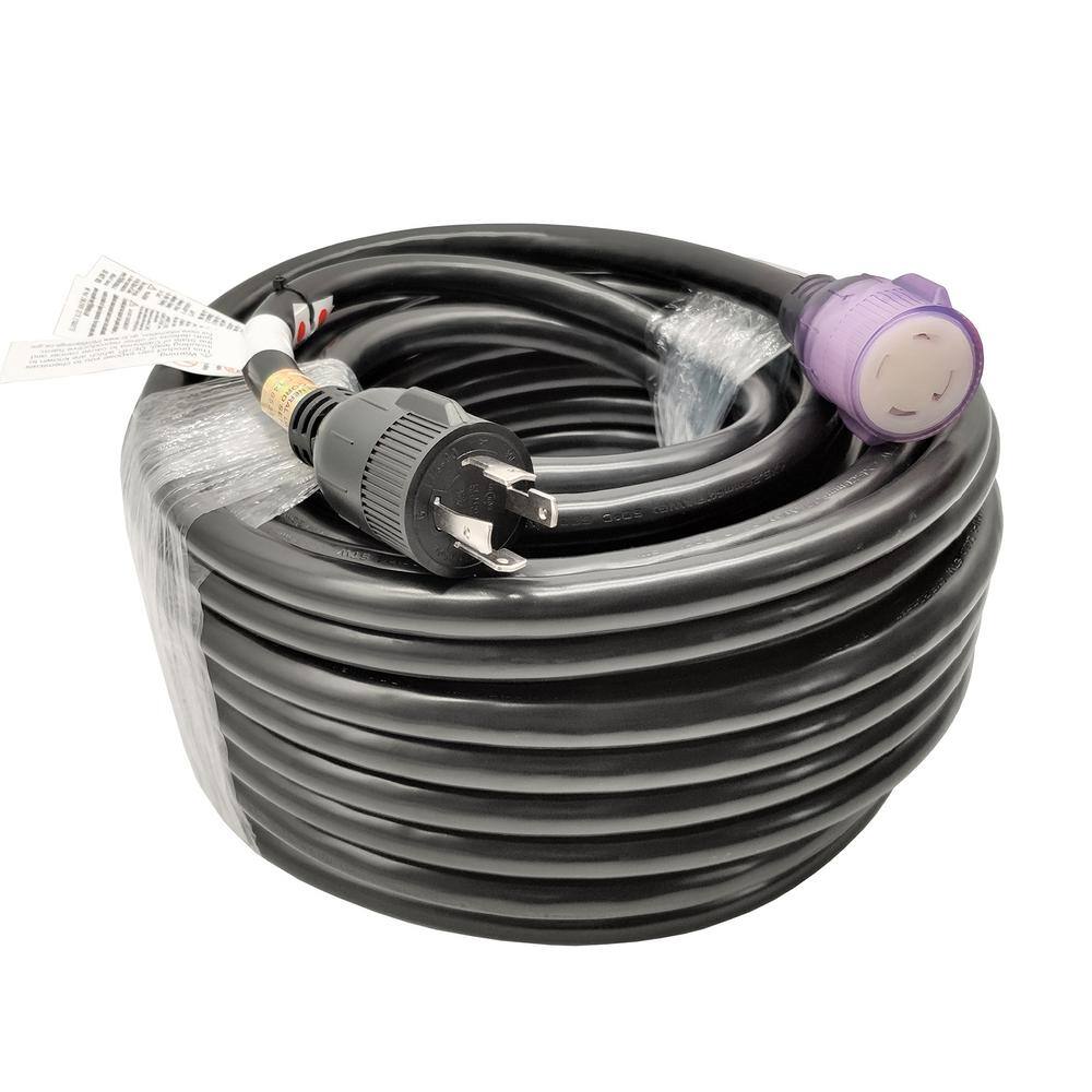 parkworld 100 ft. 104 NEMA L14-30 Generator Extension Cord (NEMA L14-30P to L14-30R with Lighted) UL Listed 62305A