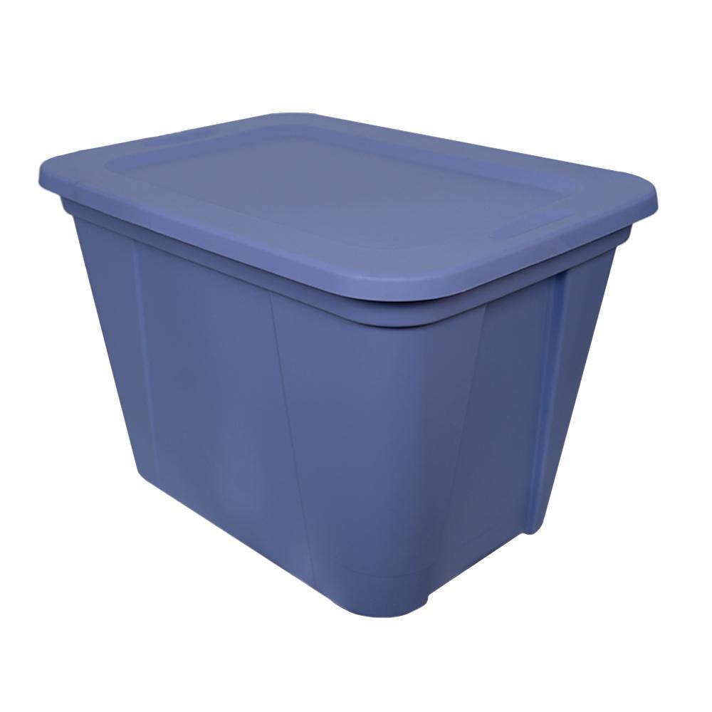 HDX 20 Gal. Storage Tote in Bluebell 2120-4420508