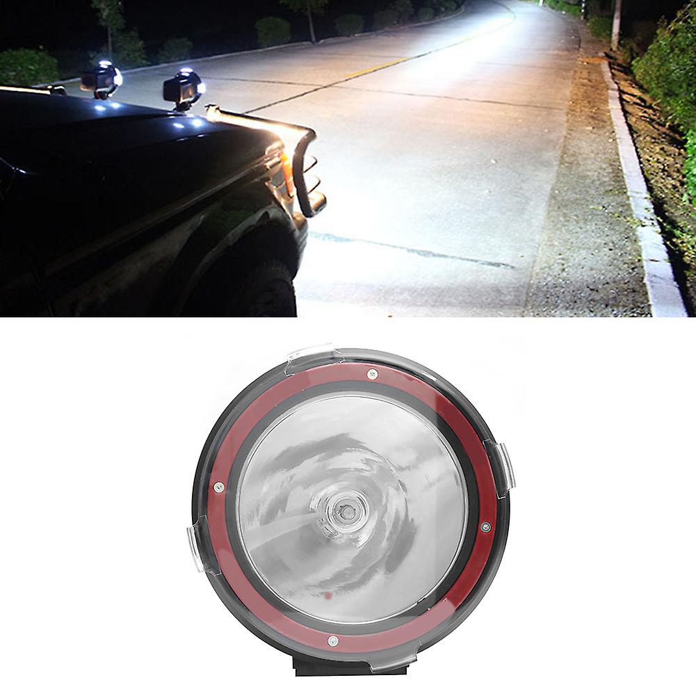 7in Hid Front Roof Spot Light Searching Lamp Vehicle Modification 12-24v 55w7inches Red Ring