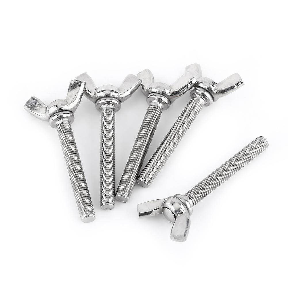 5 Pcs M5 Wing Bolts Wing Screw Stainless Steel Wing Bolts Screw Thumb Hand Screws[m5*35mm]