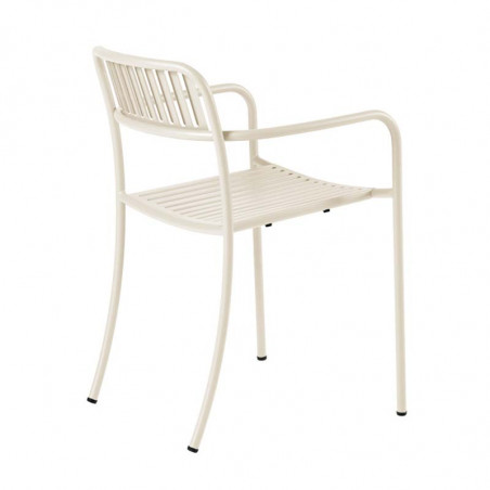 Fauteuil de jardin TOLIX Patio - Fauteuil extérieur lames inox