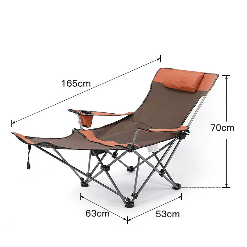 Orange Coffee Folding Materials Park Beach Modern Camping Desk Chair For Camping