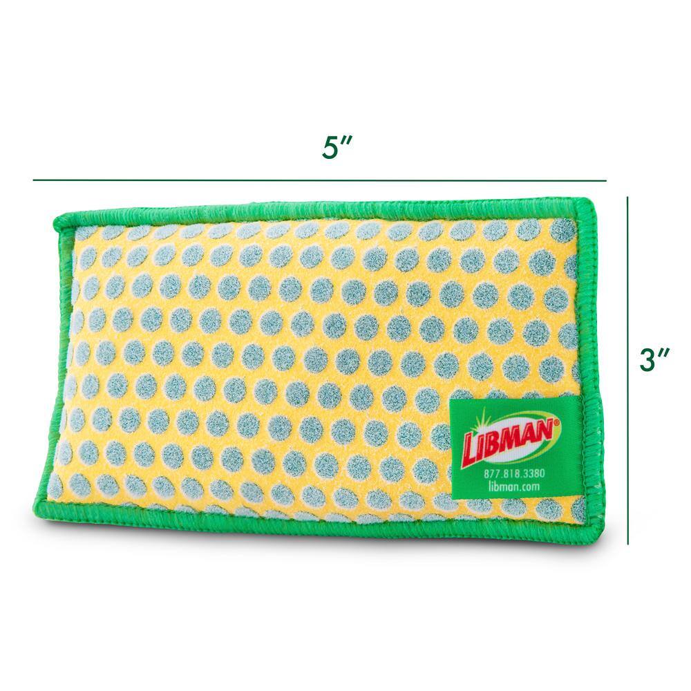 Libman Power Scrub Dots Kitchen and Bath Sponge (12-Count) 1538