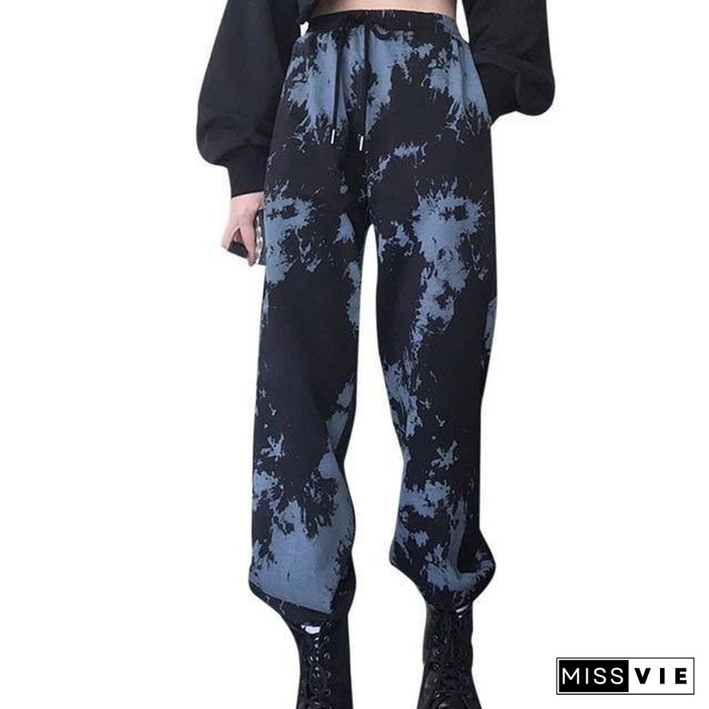 Women Fashion Streetwear Cargo Pants Black Ankle Length Elastic Waist Joggers Female Loose Trousers Casual Plus Size Haren Pants