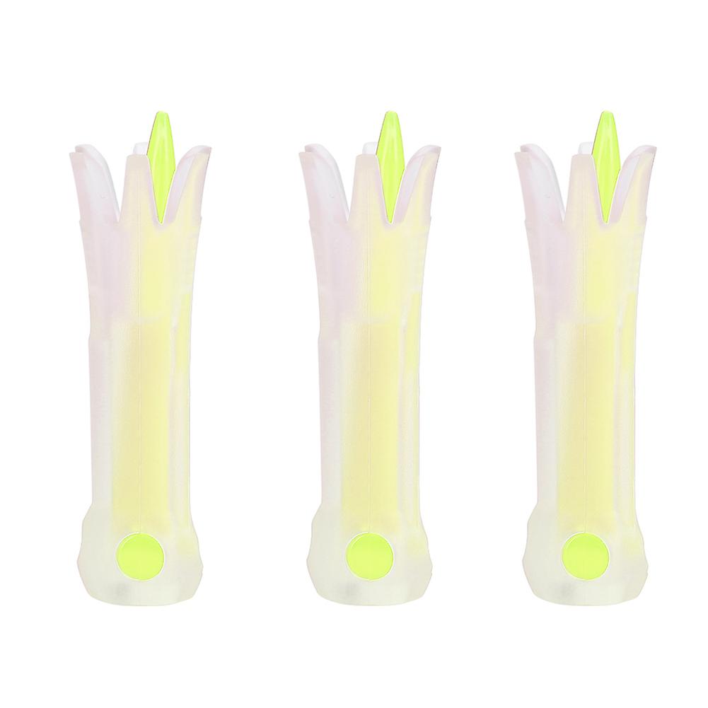 3pcs 85mm Durable Pc Golf Ball Tees Foldable Nails Golfer Training Accessory Yellow