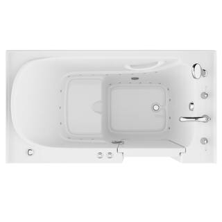 Universal Tubs HD Series 32 in. x 60 in. Right Drain Quick Fill Walk-In Air Tub in White HD3260RWA