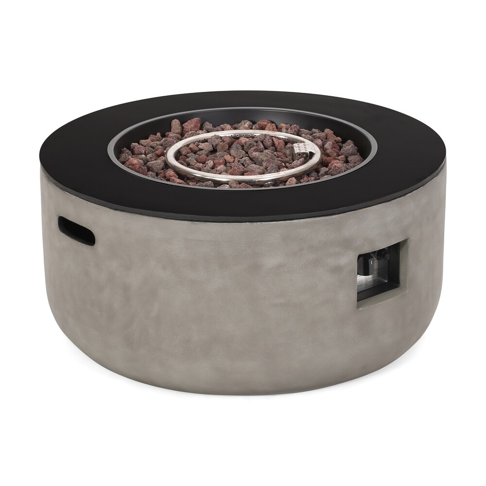 Adio Outdoor Modern 31 inch Circular Fire Pit by Christopher Knight Home   31.10\