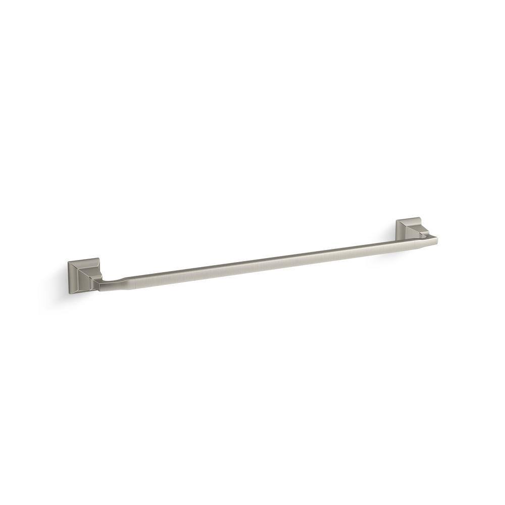 KOHLER Kallan 24 in. Towel Bar in Vibrant Brushed Nickel K-R22081-BN