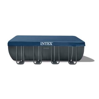 Intex Ultra 18 ft. x 9 ft. x 52 in. XTR Rectangular Frame Swimming Pool Set with Pump Filter 26355EH