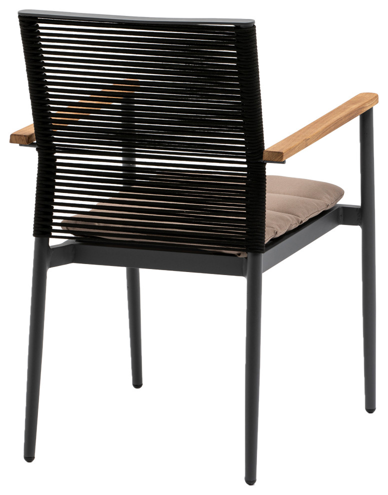 Skog Armchair  Black   Midcentury   Dining Chairs   by Euro Style  Houzz