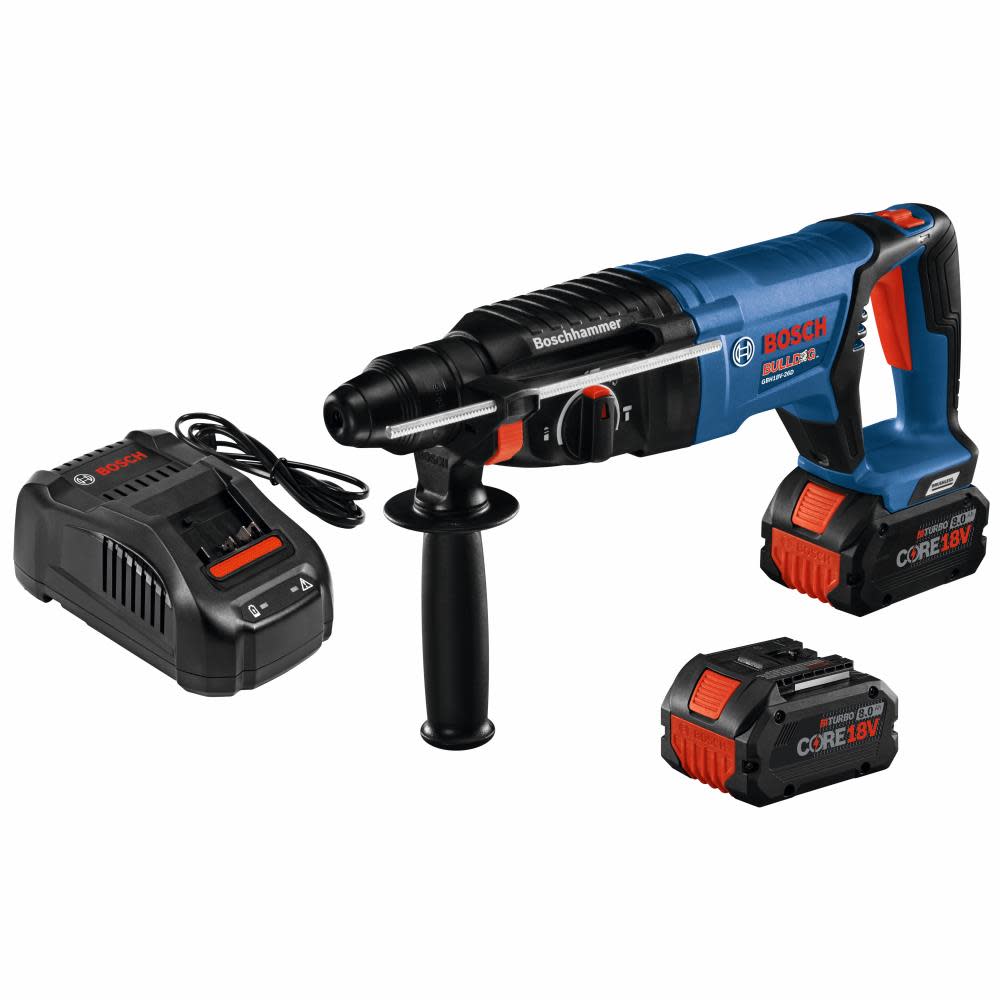 18V EC Brushless SDS-plus? Bulldog? 1 In. Rotary Hammer Kit with (2) CORE18V 8.0 Ah Performance Batteries ;