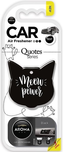 Aroma Car Quotes Series Black Car Air Freshener