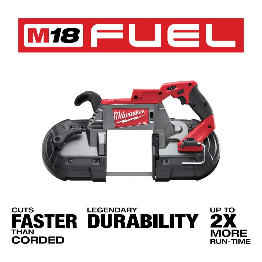 Milwaukee M18 FUEL 18-Volt Lithium-Ion Brushless Cordless Deep Cut Band Saw with HIGH OUTPUT 8.0 Ah Battery 2729-20-48-11-1880