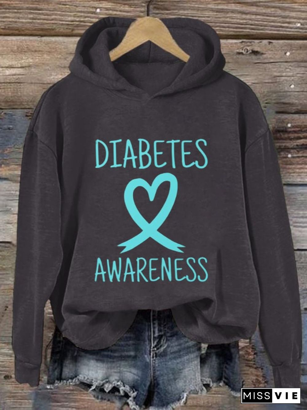 Women's Diabetes Awareness Month In November We Wear Blue Type 1 Essential Hoodie