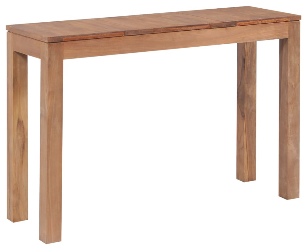 vidaXL Console Table Entryway Side Table Solid Teak Wood with Natural Finish   Transitional   Console Tables   by vidaXL LLC  Houzz