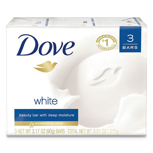 Unilever White Beauty Bar | Light Scent， 3.17 oz， 12