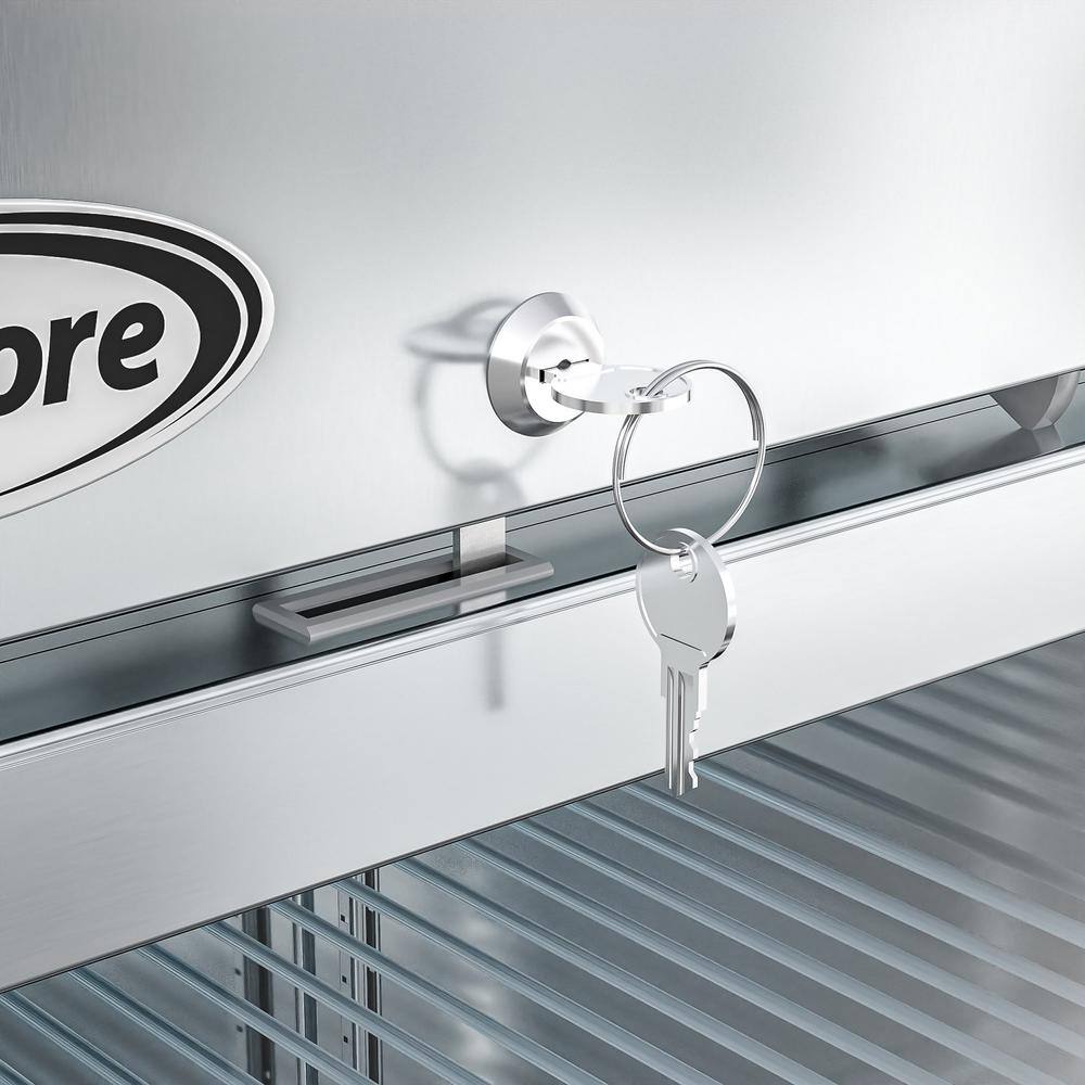 Koolmore 23 cu. Ft. Automatic Defrost Commercial Reach-in Upright Freezer in Stainless Steel UF29-1D