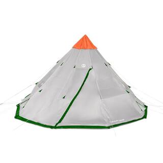 Tahoe Gear 18 ft. x 18 ft. 12-Person Teepee Cone Shape Camping Tent TGT-BIGHORNXL-12-B