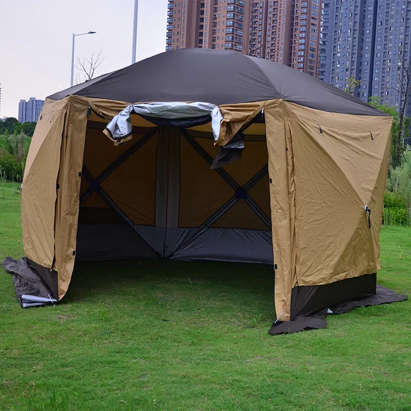 New Arrival Custom Service Multipurpose Waterproof Big Glamping Outdoor Camping Tent For 8 10 Persons