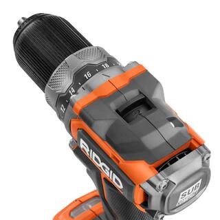 RIDGID 18V Lithium-Ion Brushless Cordless SubCompact 12 in. DrillDriver (Tool-Only) R8701B