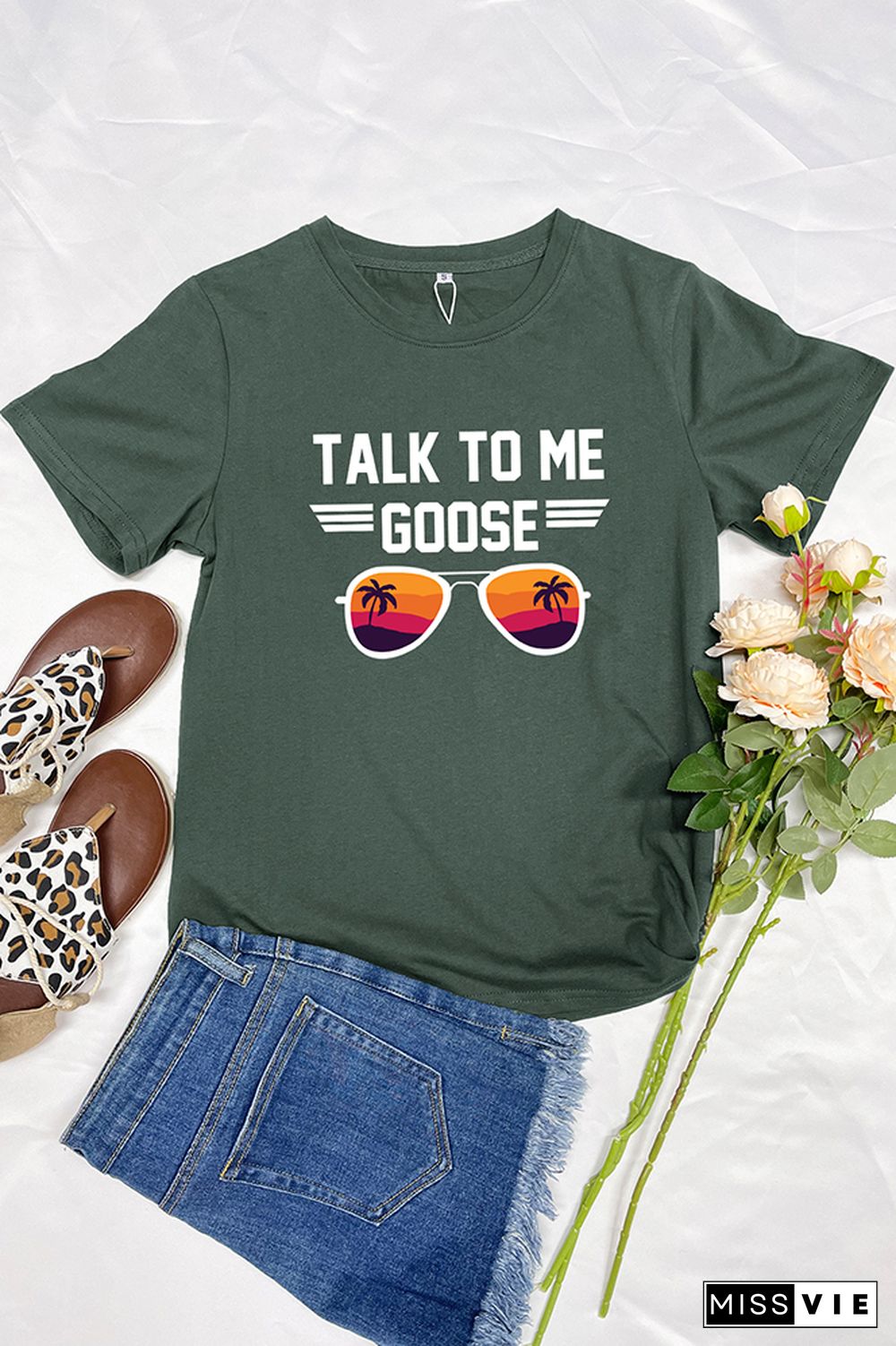 Talk to Me Goose Short Sleeve Graphic Tee Wholesale