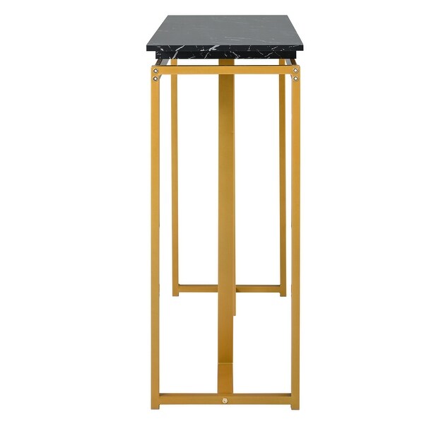 63'' Modern Console Table， Extra Long Entryway Table with Metal Frame for Entryway， Hallway， Living Room， Foyer， Corridor