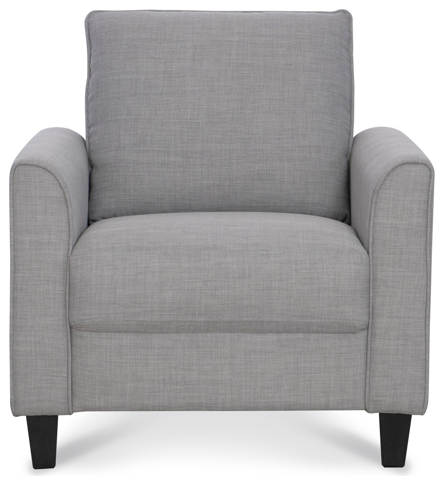 Brooklynn Gray Armchair   Transitional   Armchairs And Accent Chairs   by Legacy Classic  Houzz