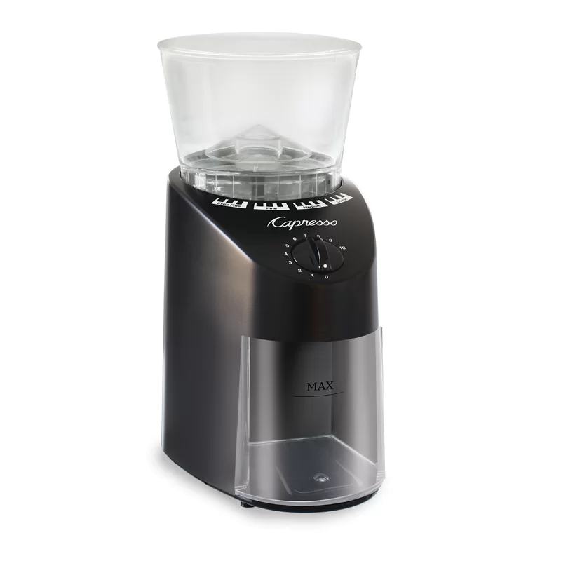 Capresso Infinity Conical Burr Grinder， Black 8.8 oz