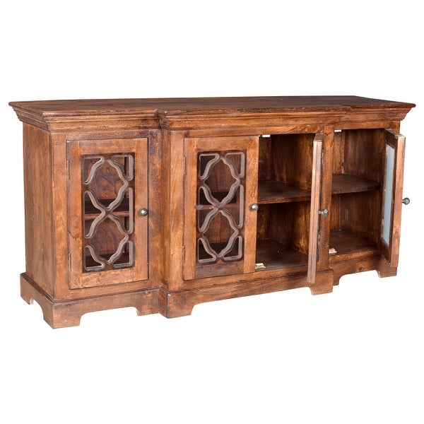 Aubrey 4-door Wood TV Stand