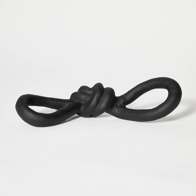 Recycle Aluminum Decor Knot Black Designed With Studio Mcgee