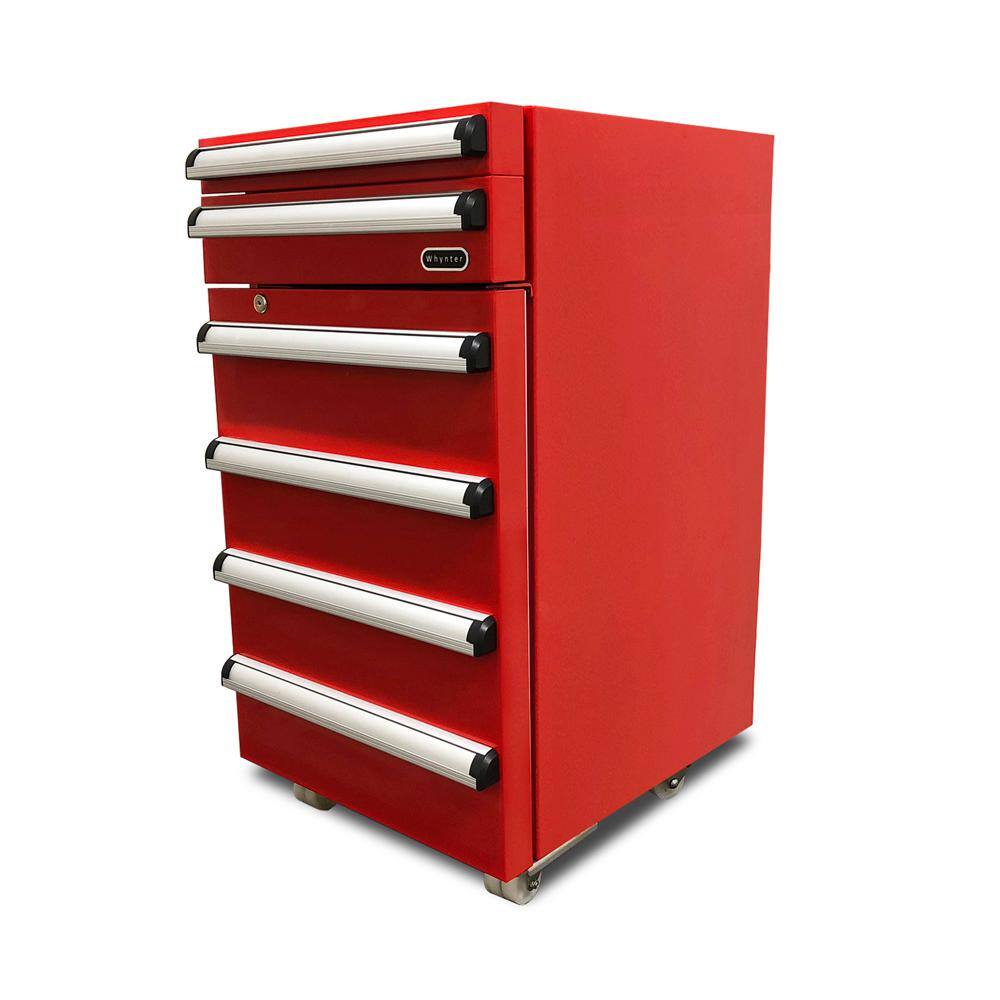 Whynter Portable 1.8 cu. ft. Tool Box Refrigerator in Red with 2 Drawers and Lock TBR-185SR