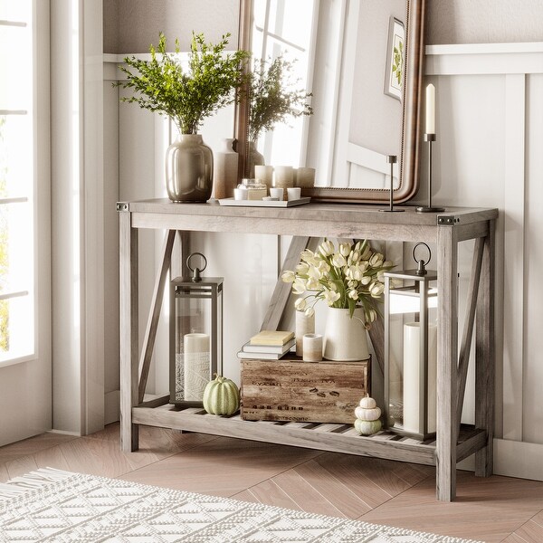 Crestlive Products 2 Tiers Entryway Console Table - 45.27