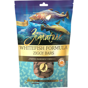 Zignature Ziggy Bars Whitefish Formula Crunchy Dog Treats 12oz