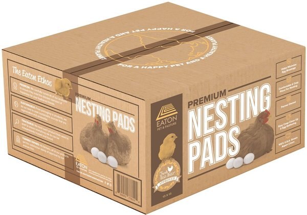 Eaton Pet and Pasture USA Grown and Sustainably Harvested Bird Nesting Pad， 8-pack