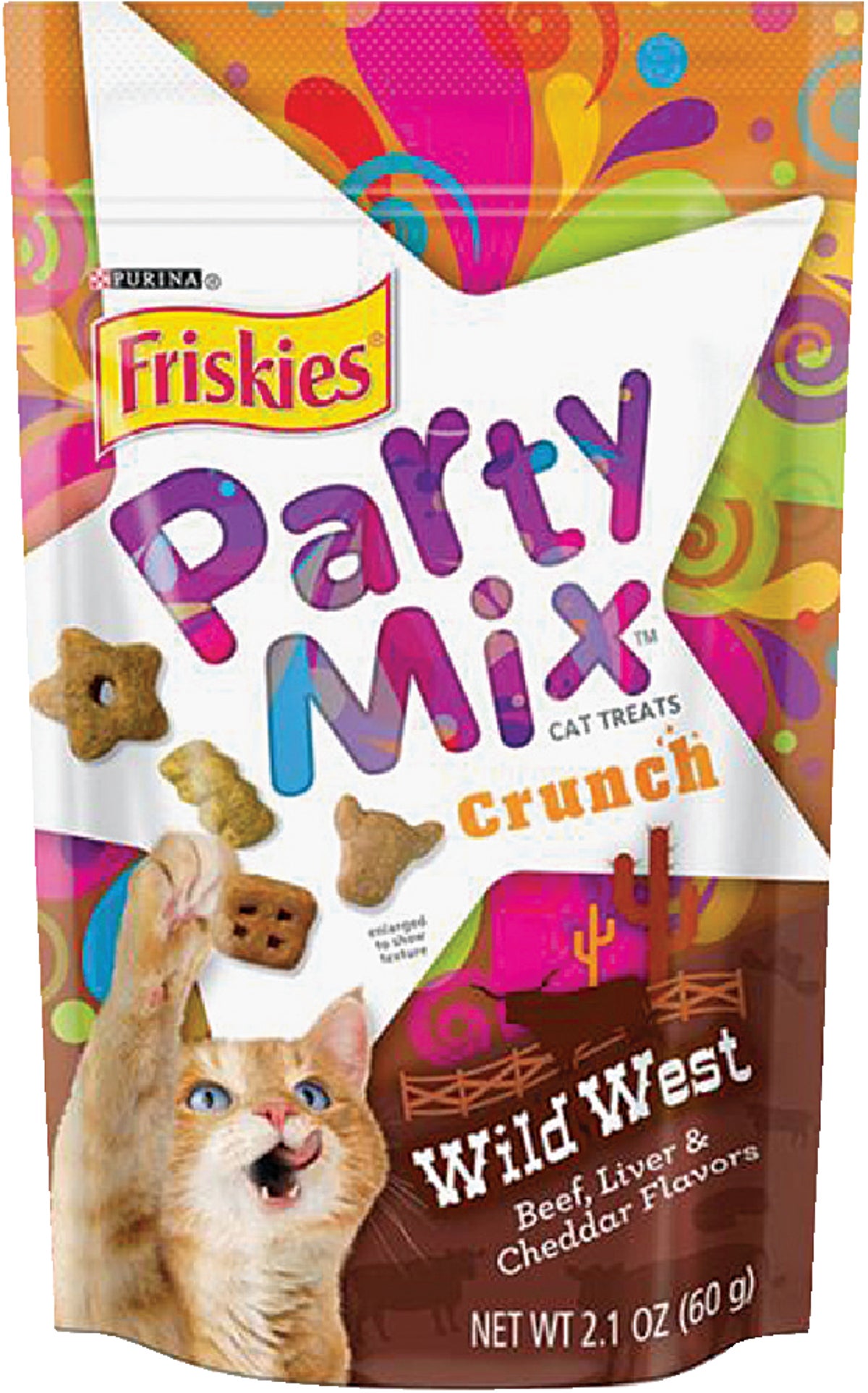 Purina Party Mix Crunch Cat Treat 2.1 Oz.