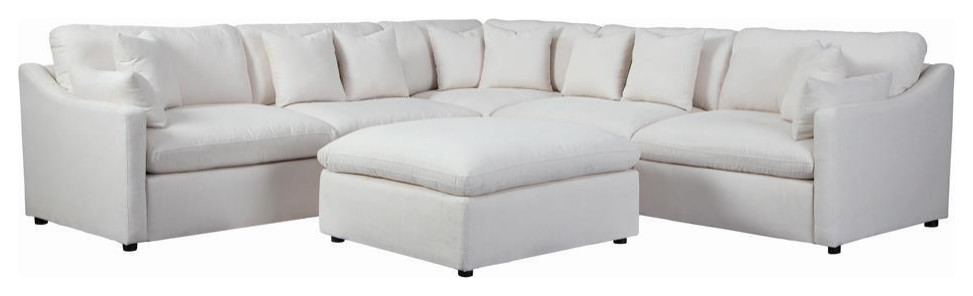 Hobson Cushion Back Corner Off White   Contemporary   Sofas   by BisonOffice  Houzz