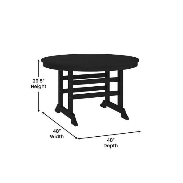 Commercial Grade IndoorOutdoor Adirondack Style Table