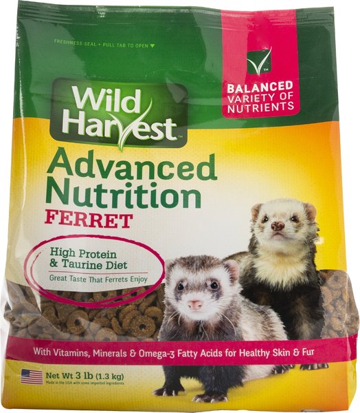 Wild Harvest Advanced Nutrition Ferret Food， 3-lb bag