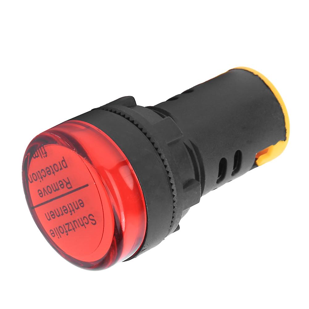 10pcs Berm Led Power Indicator Light Semiconductor Energy-saving Lamp 22mm 24v Ad16-22d S(red )